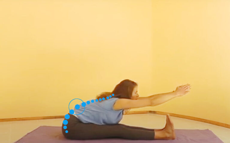 How to give yoga exercises a center of movement