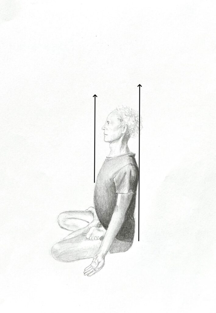 Aufgerichtete Haltung Pranayama