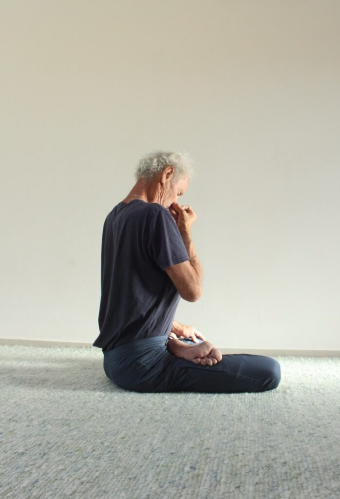 Pranayama Zentrierung Wirbelsäule Foto